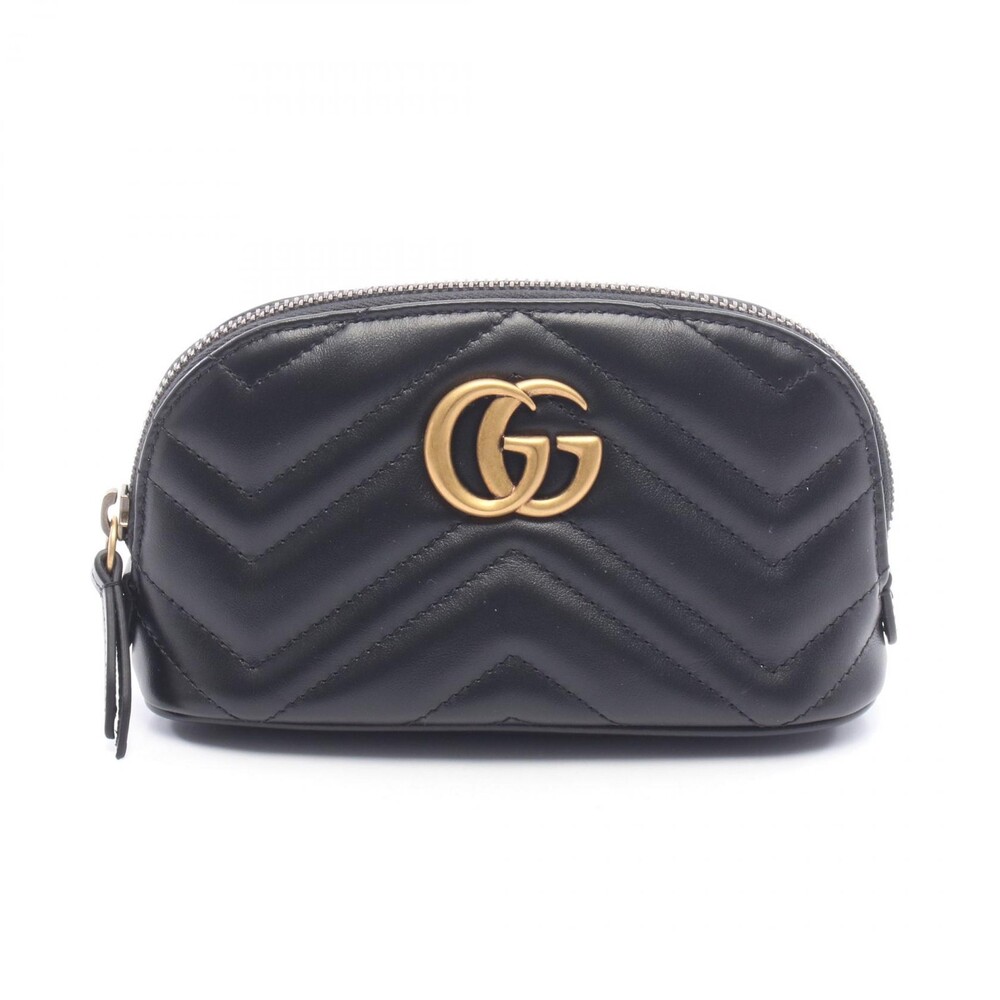 Gucci Gg Marmont Quilting Pouch Leather #308071G46B